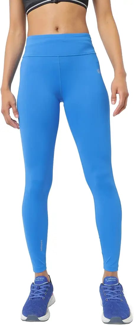 High-Waisted Sky Blue Full-Length Leggings