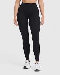 High-Waisted Black Athletic Leggings